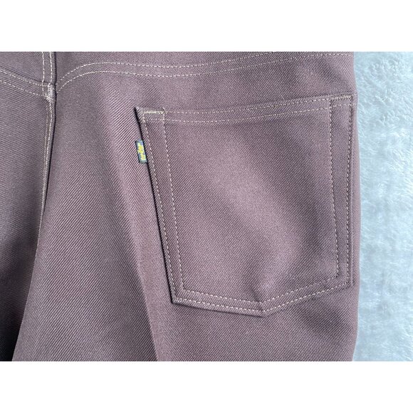 Levis Mens 517 Jeans 42x30 Boot Cut Brown 100% Polyester Vintage 1972 - Picture 15 of 16
